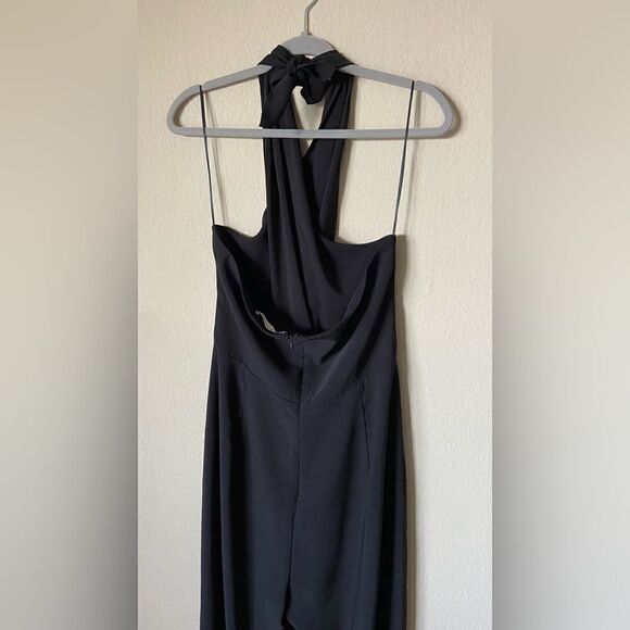 Amanda Uprichard Mezcal Black Jumpsuit Backless Size XL - Picture 10 of 13